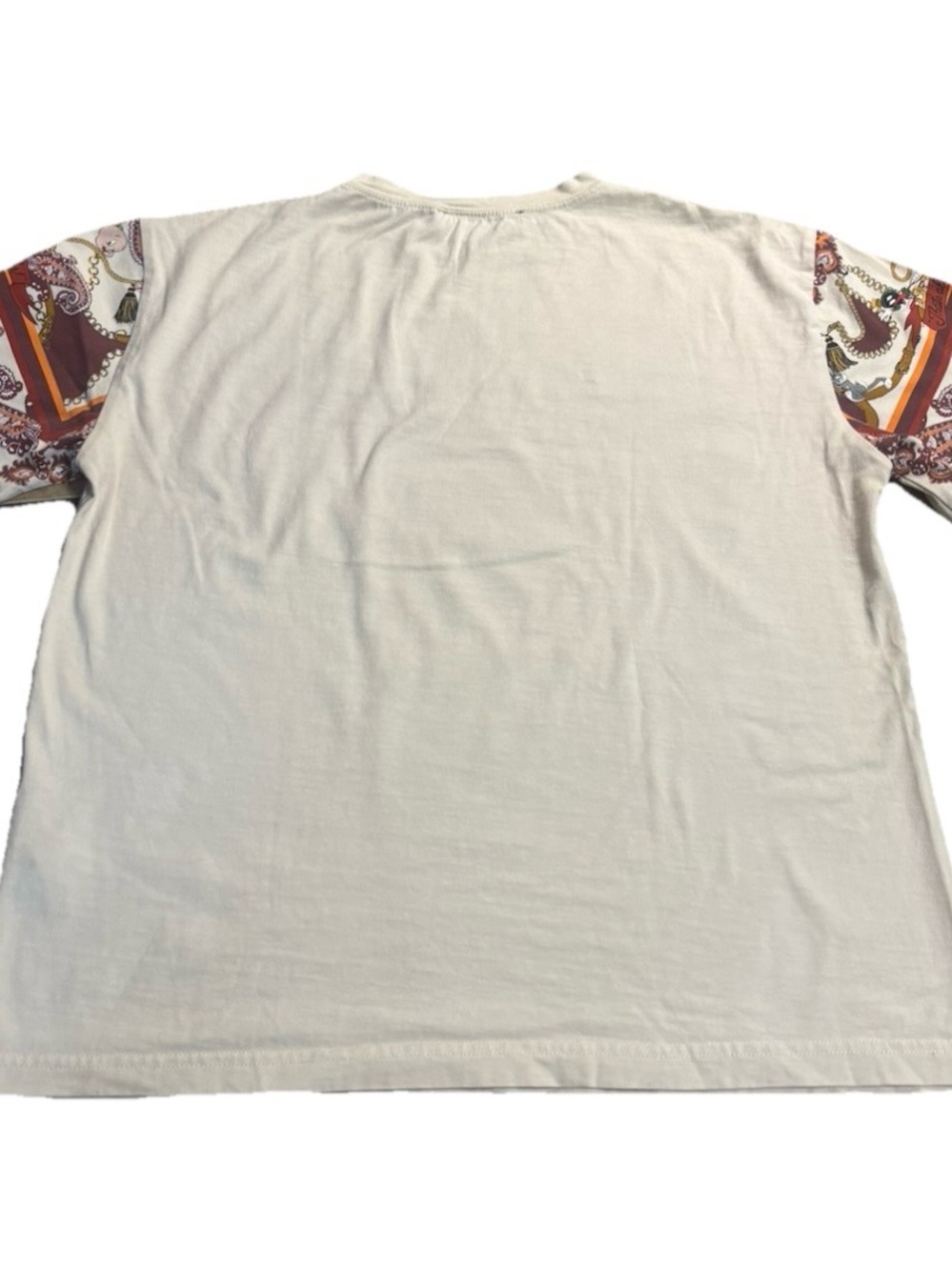 ZARA Looney Tunes Paisley Graphic Tee Shirt White Multicolor Small Y2K Rare - Picture 6 of 6